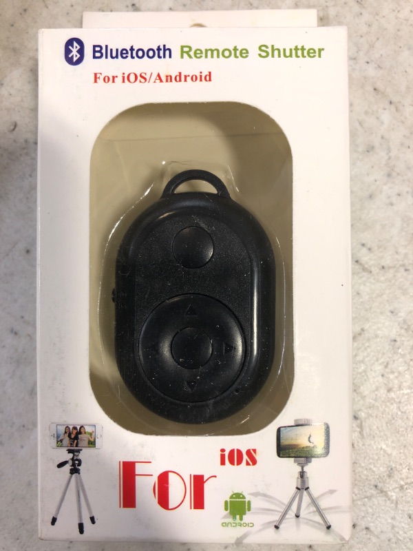 Photo 1 of Colorlizard Bluetooth Remote Shutter Control, Multifunctional Remote for iPhone Android iPad, Wireless Shutter for Camera Video Recording Volume Control Vlog TikTok

