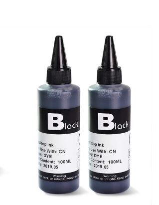 Photo 1 of 2 Color Compatible Refill Ink kit for Canon 250 251 270 271 280 281 PG240 CL241 PG245 CL246 PG210 CL211 1200 2200 Inkjet Cartridge, 2 BLACK BOTTLE
