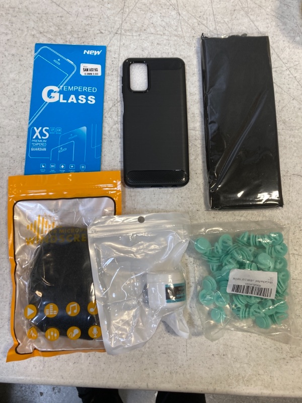 Photo 1 of 6 PACK VARIETY, DOOR PANEL PINS, GLASS PROTECTOR SAM A32 5G, WINDSCREEN MIC, NECK GAITER, SAMSUMG A32 CASE, COLLAGEN