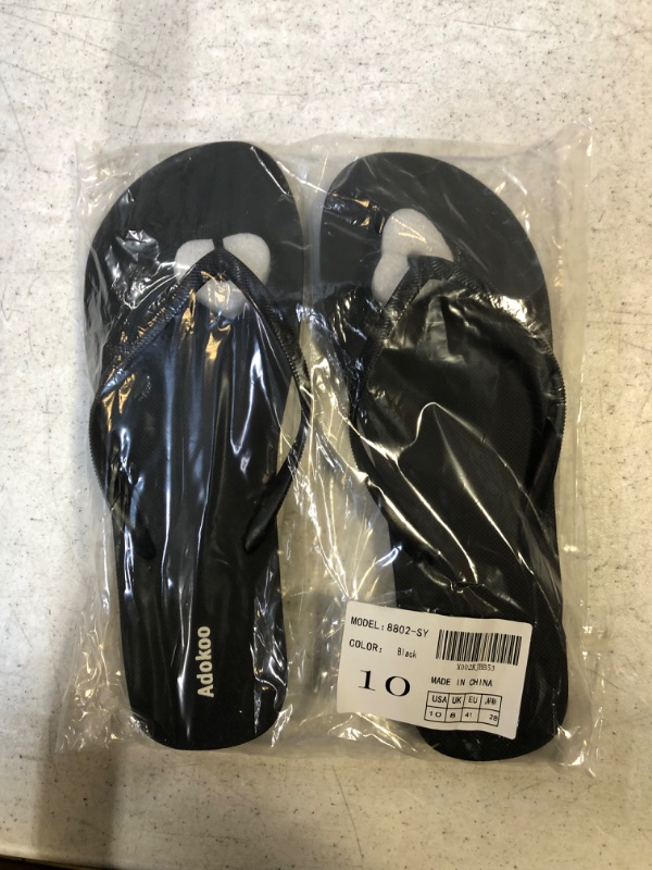 Photo 2 of Womens Flip Flops Black Flip Flop Summer Beach Sandals Thong Style Comfortable Flip Flops
SIZE 10 