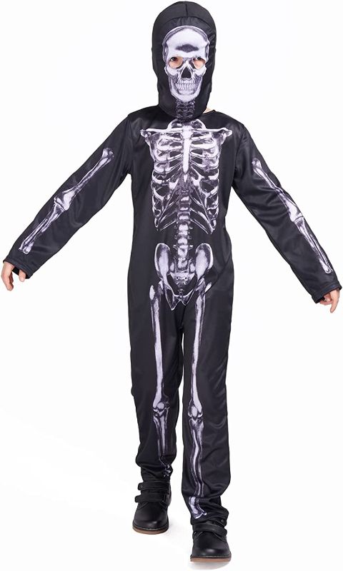 Photo 1 of Sincere Party Kids Skeleton Costume Glow in the Dark Skeletons Halloween Skeleton Costumes for Boys and Girls
7-9 years old 