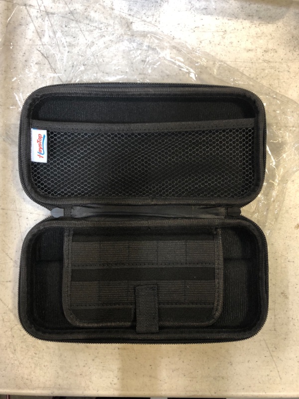 Photo 1 of HEYSTOP Carry Case for Switch Lite, Protective Hard Portable Travel Carry Case Shell Pouch with 10 Game Pockets for Accessories and Games - Black
