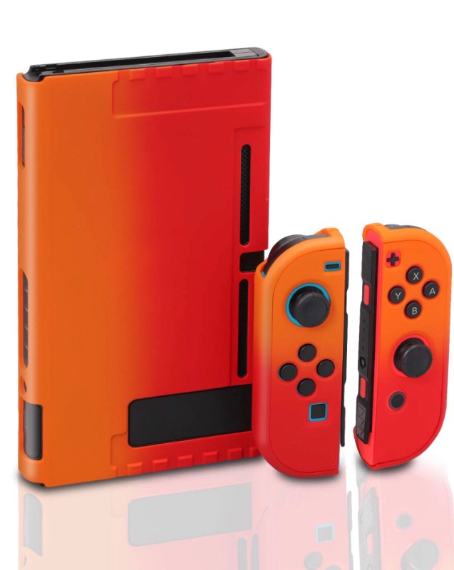 Photo 1 of DOCKABLE NINTENDO SWITCH CASE RED/ORANGE 