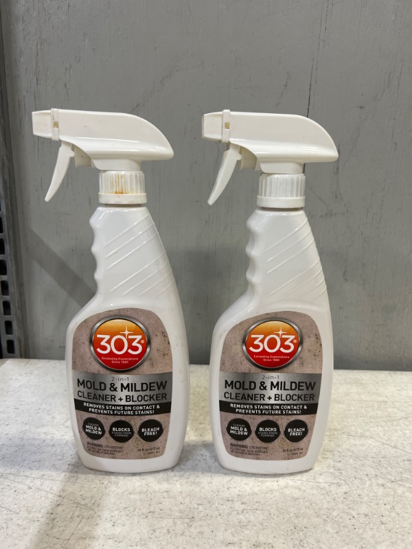 Photo 2 of 303 Mold & Mildew Cleaner & Blocker W/Trigger Sprayer - 16oz***PACK OF 2 ( 1 SHOWS USAGE OR SPILLED) 