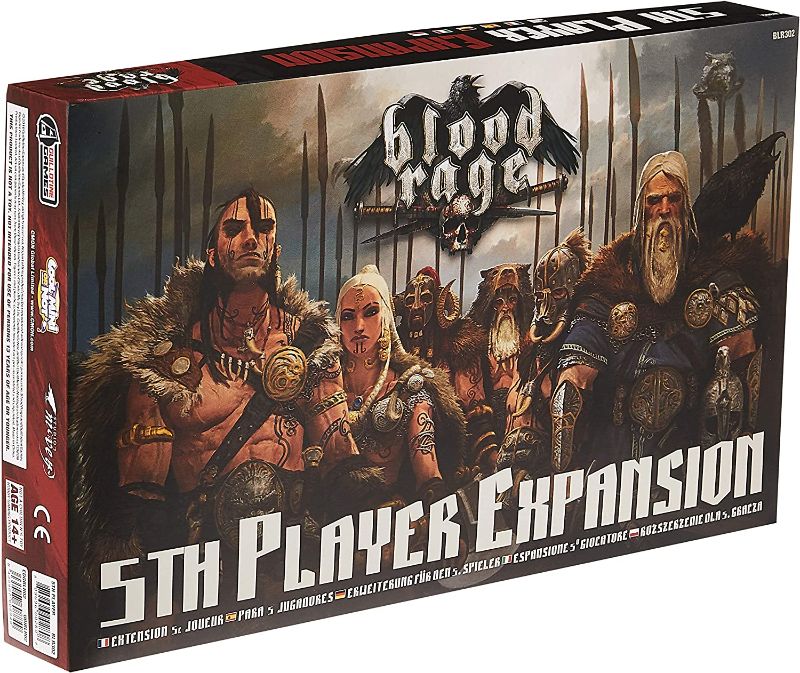 Photo 1 of  Blood Rage 5th Player Board Game Expansion | Strategy Game | Viking Battle Game | Tabletop Miniatures Game for Adults and Teens | Ages 14+ | 2-4 Players | Average Playtime 60-90 Minutes | FACTORY SEALED