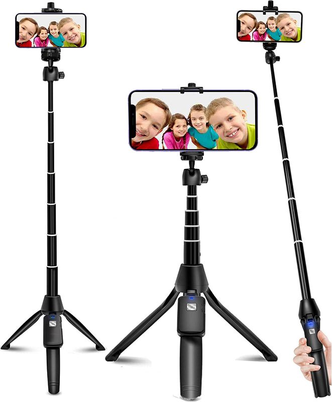 Photo 1 of Selfie Stick, 40 inch Extendable Selfie Stick Tripod,Phone Tripod with Wireless Remote Shutter Compatible with iPhone 14 13 12 pro Xs Max Xr X 8Plus 7, Android, and More
