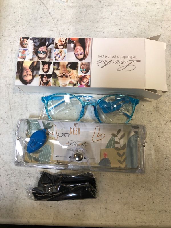 Photo 1 of livho Kids Blue Light Blocking Glasses, Computer Gaming TV Glasses for Boys Girls Age 3-15 Anti Glare & Eyestrain & Blu-ray
