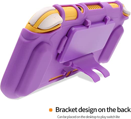Photo 1 of ECHZOVE Purple Switch lite Case, Protective Case for Nintendo Switch lite with Game Storage and Kickstand - Purple Case Only