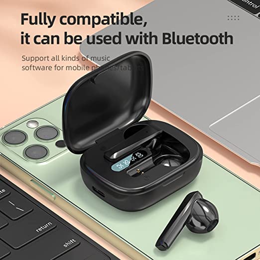 Photo 2 of Wireless Earbuds Bluetooth 5.0 Earphone Waterproof Headphones Digital Display TWS Stereo Sound Wireless Headphones Noise Canceling HeadseT- Factory seal