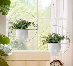 Photo 1 of  ABETREE 2PCS Hanging Planters for Indoor Plants with Hooks, Pot(Detachable), Chain, Modern Wall & Ceiling Planters