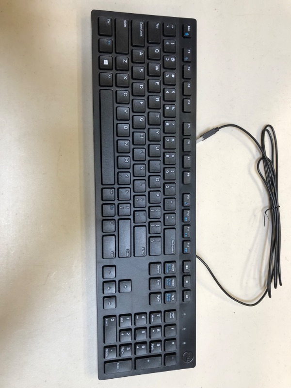 Photo 2 of Dell Wired Keyboard - Black KB216 (580-ADMT)
