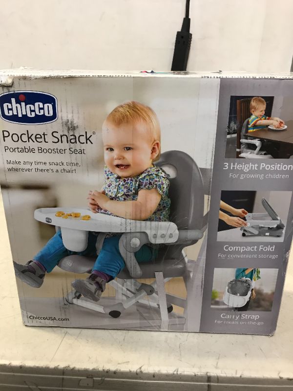 Photo 3 of Chicco Pocket Snack Booster Seat in Grey
