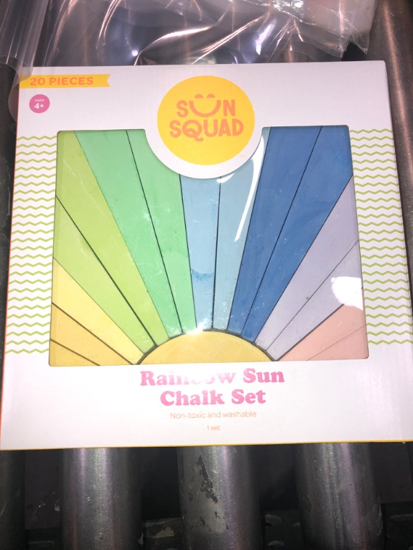 Photo 2 of 20pc Sidewalk Rainbow Sun Chalk - Sun Squad