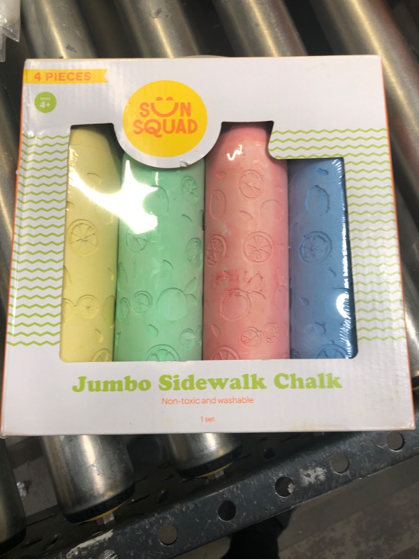 Photo 2 of 4pc Jumbo Sidewalk Chalk - Sun Squad