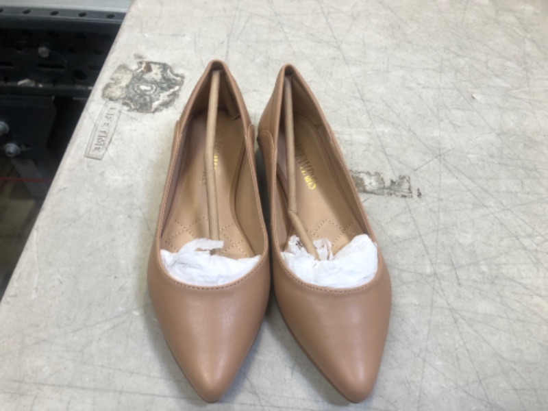 Photo 2 of DREAM PAIRS Flats Shoes Women Comfortable Women’s Pointed Toe Dress Ballet Cute Work Flats Shoes 5 Nude/Pu