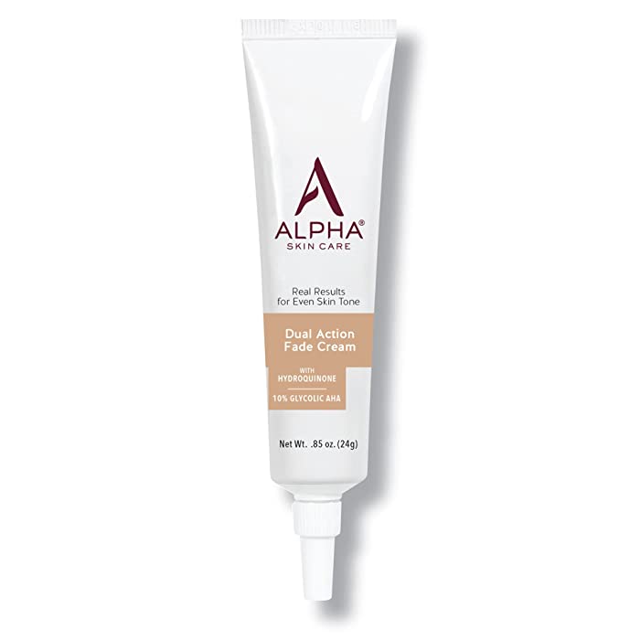 Photo 1 of Alpha Skin Care Dual Action Fade Cream | Anti-Aging Formula | With hydroquinone & 10% Gycolic AHA | Diminishes Dark Spots | Reduces the Appearance of Lines & Wrinkles | white, 0.85 Oz -- Exp 03/2024