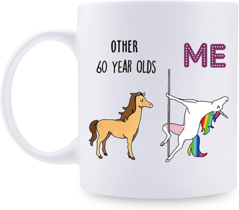 Photo 1 of 60th Birthday Gifts for Women - 1962 Birthday Gifts for Women, 60 Years Old Birthday Gifts Coffee Mug for Mom, Wife, Friend, Sister, Her, Colleague, Coworker - 11oz (60 and fabulous)
