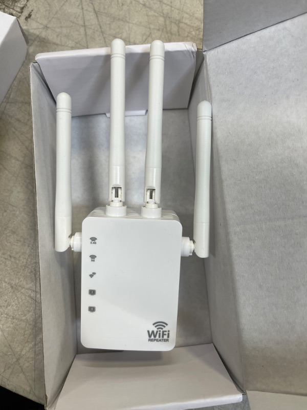 Photo 2 of 2022 WiFi Range Extender Signal Booster up to 8500sq.ft and 45 Devices, Internet Booster for Home, Wireless Internet Repeater and Signal Amplifier,4 Antennas 360° Full Coverage,Supports Ethernet Port