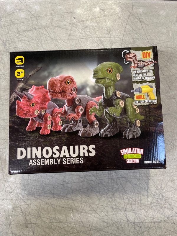 Photo 2 of Batlofty Dinosaur Toys for 3 4 5 6 7 Year Old, Take Apart Dinosaur Toys with Electric Drill, STEM Construction Educational Toys with Skeleton, Birthday Christmas Easter Gift for Boys Girls Dinosaur Take Apart