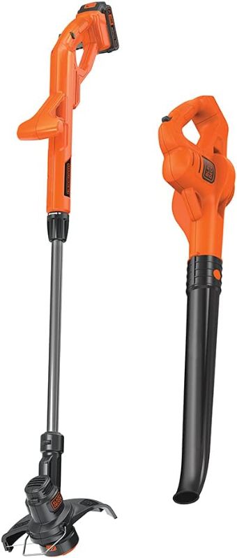 Photo 1 of BLACK+DECKER 20V MAX* String Trimmer / Edger and Sweeper Combo Kit, 10-Inch (LCC221)
