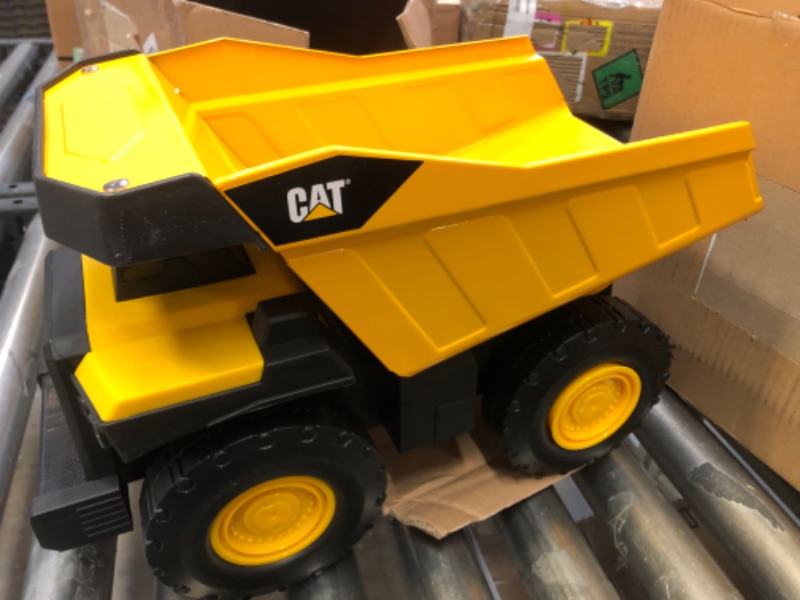 Photo 2 of Cat Construction Steel Toy Dump Truck, Yellow Steel Dump Truck