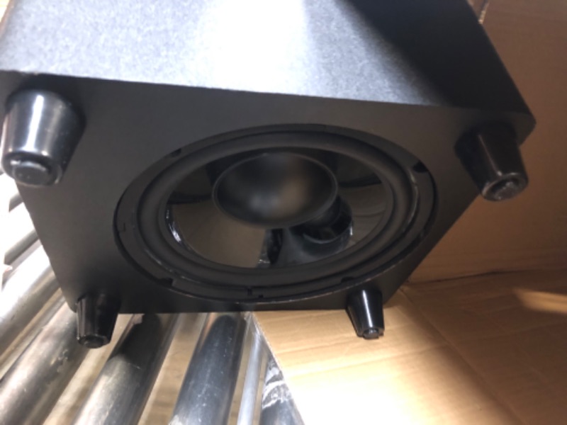 Photo 5 of Pyle Active Down Firing Subwoofer - 10 Inches, Ported Design with High-to-Low Input Level Controller, Invisible Down-Firing Speaker, Color Black, Built-in Convenience - PSUB10A 10 Inch Subwoofer