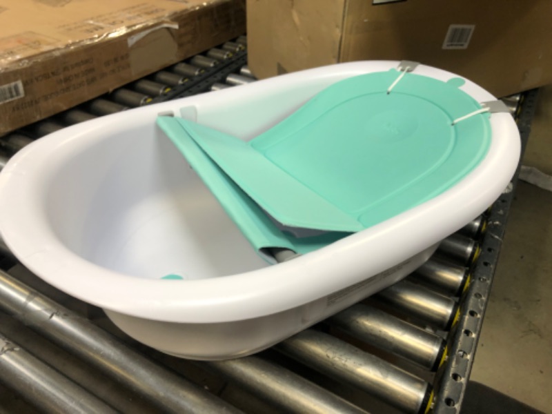 Photo 3 of 4-in-1 Grow-with-Me Bath Tub by Frida Baby Transforms Infant Bathtub to Toddler Bath Seat with Backrest for Assisted Sitting in Tub