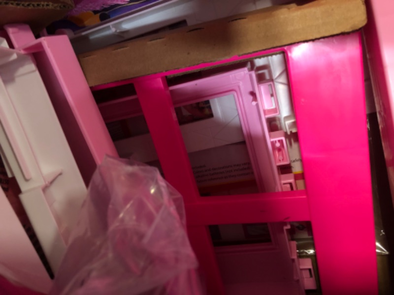 Photo 5 of Barbie Dreamhouse Doll House Playset Barbie House with 75+ Accesssories Wheelchair Accessible Elevator Pool, Slide and Furniture