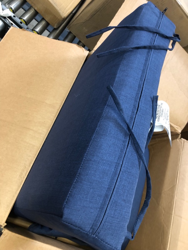 Photo 1 of Arden Selections Outdoor Deep Seating Cushion Set 24 x 24, Sapphire Blue Leala 24 x 24 Sapphire Blue Leala