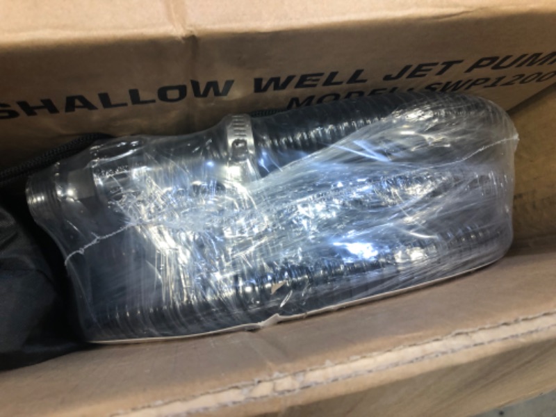 Photo 1 of 6699 1HP Shallow Well Pump and 13FT 1” Dia Suction Hose with Check Valve & 50FT Garden Hose with Nozzle Working Pressure 65 Psi for Clean Water Booster Easy to Install for Irrigation SWP 1200 Kit