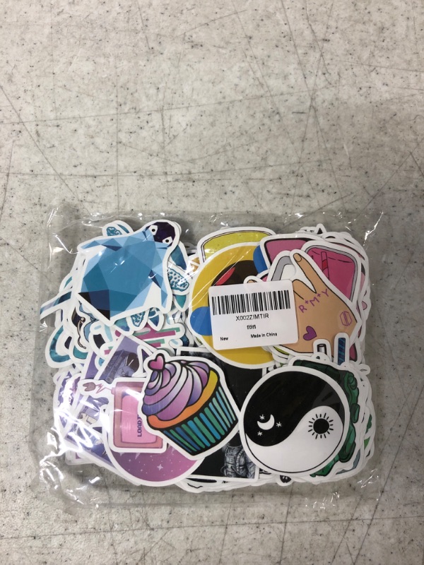 Photo 2 of 300 PCS Stickers Pack (50-850Pcs/Pack), Colorful VSCO Waterproof Stickers, Cute Aesthetic Stickers. Laptop, Water Bottle, Phone, Skateboard Stickers for Teens Girls Kids, Vinyl Sticker.

