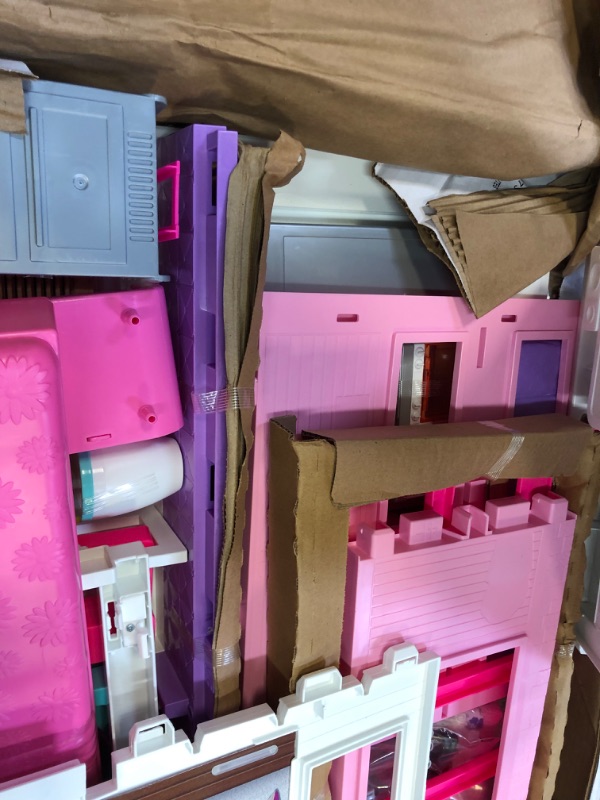 Photo 3 of Barbie Dreamhouse Doll House Playset Barbie House with 75+ Accesssories Wheelchair Accessible Elevator Pool, Slide and Furniture