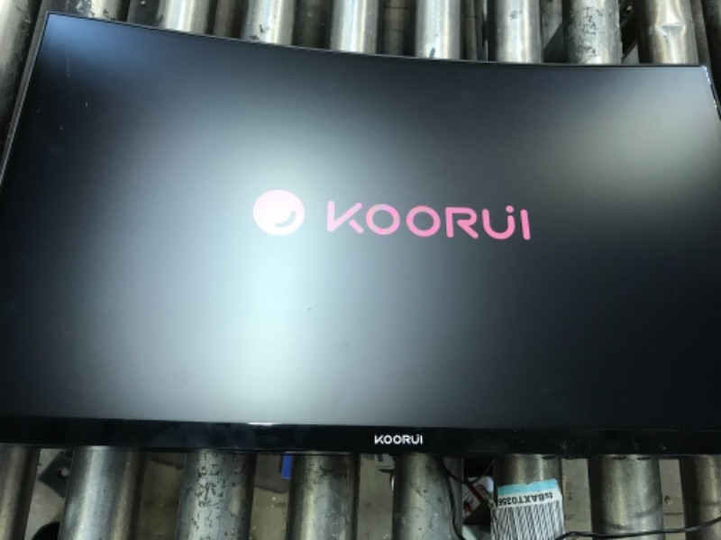 Photo 4 of KOORUI 24" Curved 60Hz Computer Monitor LED Monitor Full HD 1080P HDMI VGA, 1800R, Tilt Adjustment, Eye Care, Black 24N5C
