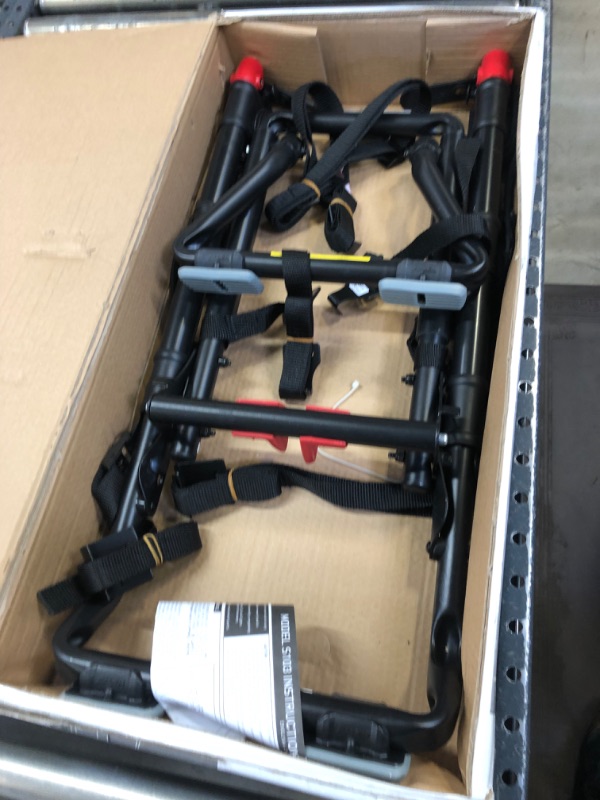Photo 1 of Allen Sports Premier 3-Bike Trunk Rack, Model S103 (Black and red)