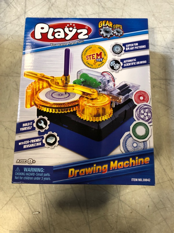 Photo 2 of Playz Electric Drawing Kit for Kids - Motorized DIY Doodle Board - Build Your Own Electronic Circuit Board Doodler Using a Science Kit for Kids Age 8-12 - Perfect Arts & Crafts Toy for Boys, & Girls --- FACTORY SEALED 