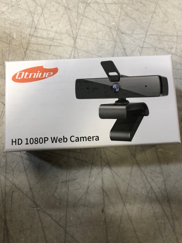 Photo 3 of Webcam with Microphone and Privacy Cover, Qtniue FHD Webcam 1080p, Desktop or Laptop and Smart TV USB Camera for Video Calling, Stereo Streaming and Online Classes -- FACTORY SEALED 
