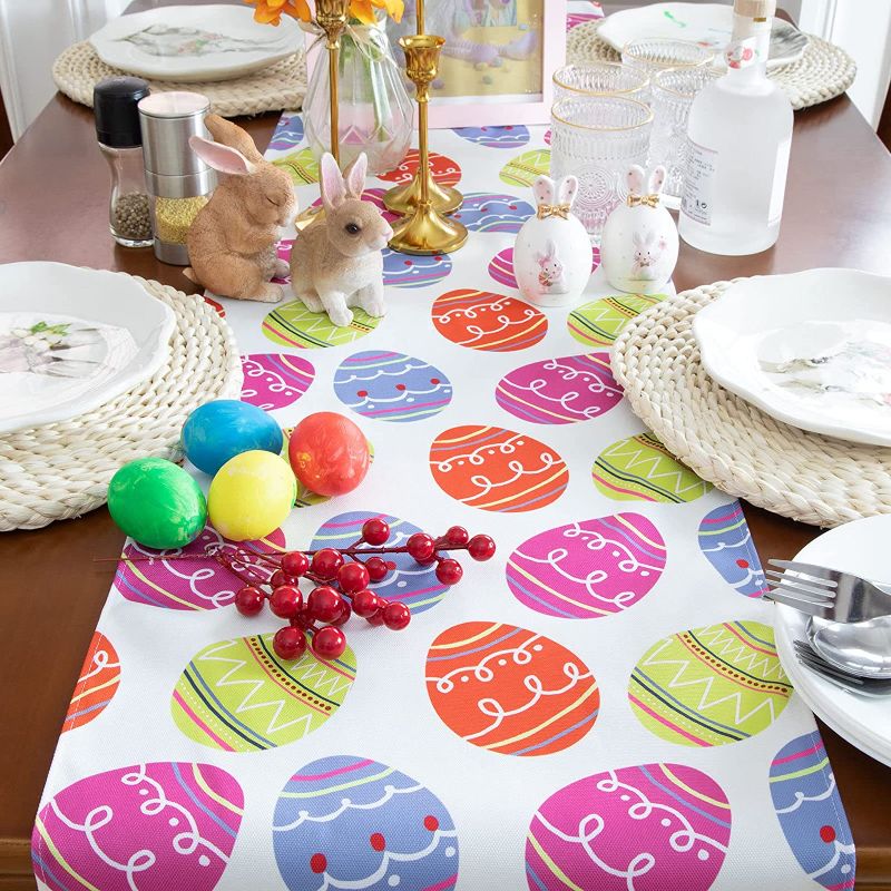 Photo 3 of  Decorations Table Runner with Egg (108 Inches Long) 