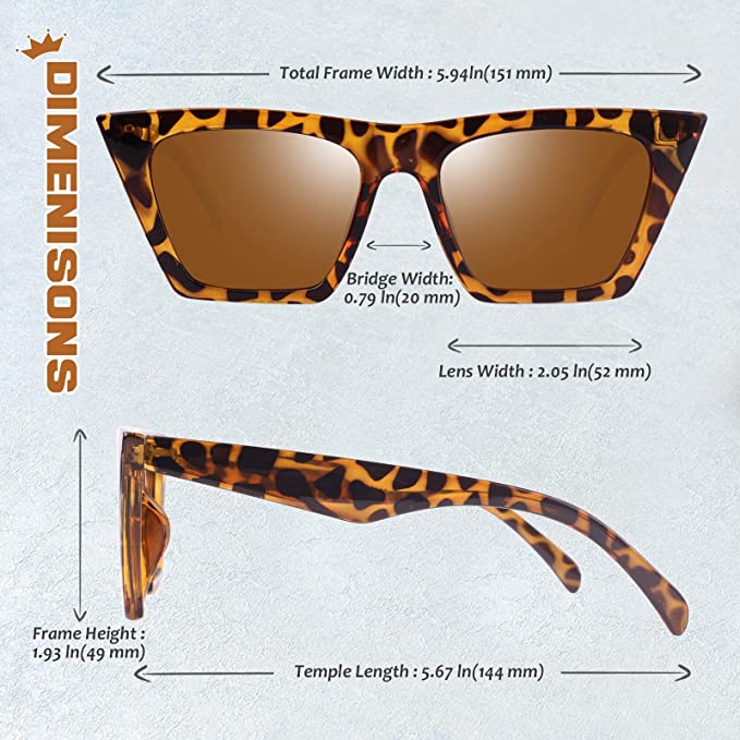 Photo 1 of GQUEEN Trendy Oversized Sunglasses for Women Polarized Cat Eye Cute UV400 Protection