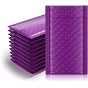 Photo 1 of WANGUAGUA Bubble Mailer 4X8" Mailers, 50 Pack Packaging for Small Business Padded Mailing Envelopes, Purple Poly Mailers Shipping Envelopes Packaging Supplies Bags #000 Items