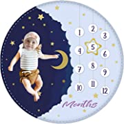 Photo 1 of DERSEN Baby Monthly Milestone Blanket Unisex | Baby Milestone Blanket Boy, Girl Baby Growth Chart Blanket