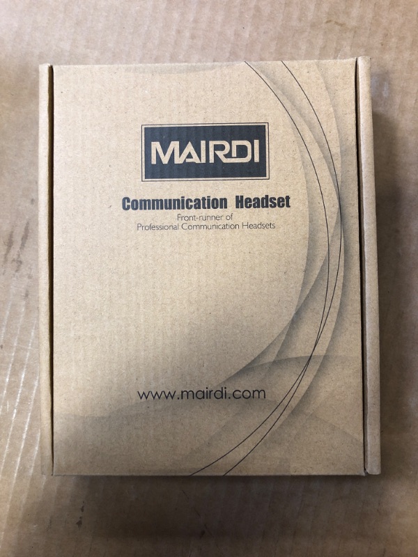 Photo 3 of MAIRDI Office Headset with Noise Canceling Microphone, Including RJ9 & 3.5mm Connectors for Landline Deskphone and Smartphone PC Laptops, Call Center Telephone Headset for Grandstream