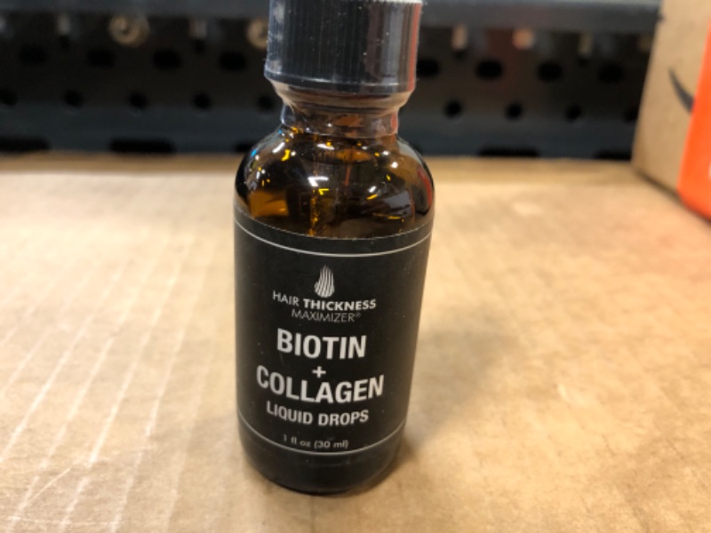 Photo 2 of Liquid Collagen for Women & Men with Biotin. Advanced 2-in-1 Combo Liquid Supplement with Bovine Collagen Peptides + Biotin for Hair Growth, Skin, Nails, Joints. Liquid Vitamins, Sublingual Drops