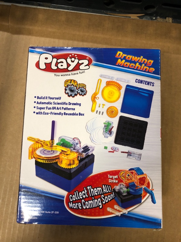 Photo 2 of Playz Electric Drawing Kit for Kids - Motorized DIY Doodle Board - Build Your Own Electronic Circuit Board Doodler Using a Science Kit for Kids Age 8-12 - Perfect Arts & Crafts Toy for Boys, & Girls---factory sealed