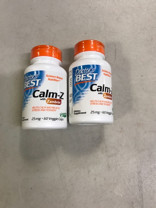 Photo 2 of 2 COUNT Doctor's Best Calm Capsules with Zembrin, 25 mg, 60 Count