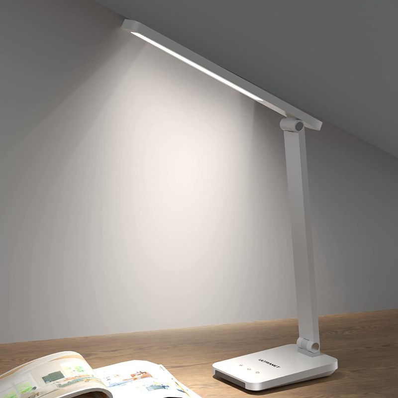 Photo 1 of ULTRANET LED Desk Lamp,Touch Control Foldable Lamp,Eye-Caring,Night Light Base,Stepless Dimmable Colors,Table Lamp,400 Lumens,for Home Office,Living Room,Bedroom,Study,Painting.
