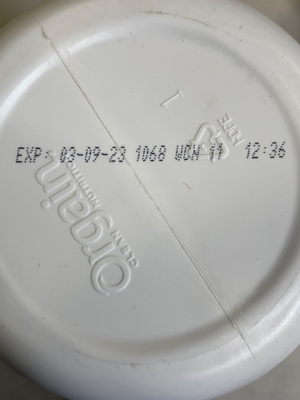 Photo 4 of Orgain Organic Plant Based Protein Powder, Creamy Chocolate Fudge - Vegan, Low Net Carbs, Non Dairy, Gluten Free, Lactose Free, No Sugar Added, Soy Free, Kosher, 2.03 Pound (Packaging May Vary)
EXP 03/09/23