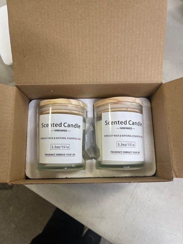 Photo 2 of 
Scented Candles Gift Set for Women: Glass Aromatherapy Can Burn 40 Hours Household Aromatherapy Soy Wax Jar 5.3 oz Scented for Bathing Yoga Meditation Perfect Birthday Christmas Gifts 2 Pack
SCENT, EMBRACE YOUR LIFE
