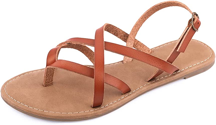Photo 1 of Women's Gladiator Flat Sandals Fisherman Strappy Sandals Ankle Strap Sandals
SIZE 6
Color: Brown

