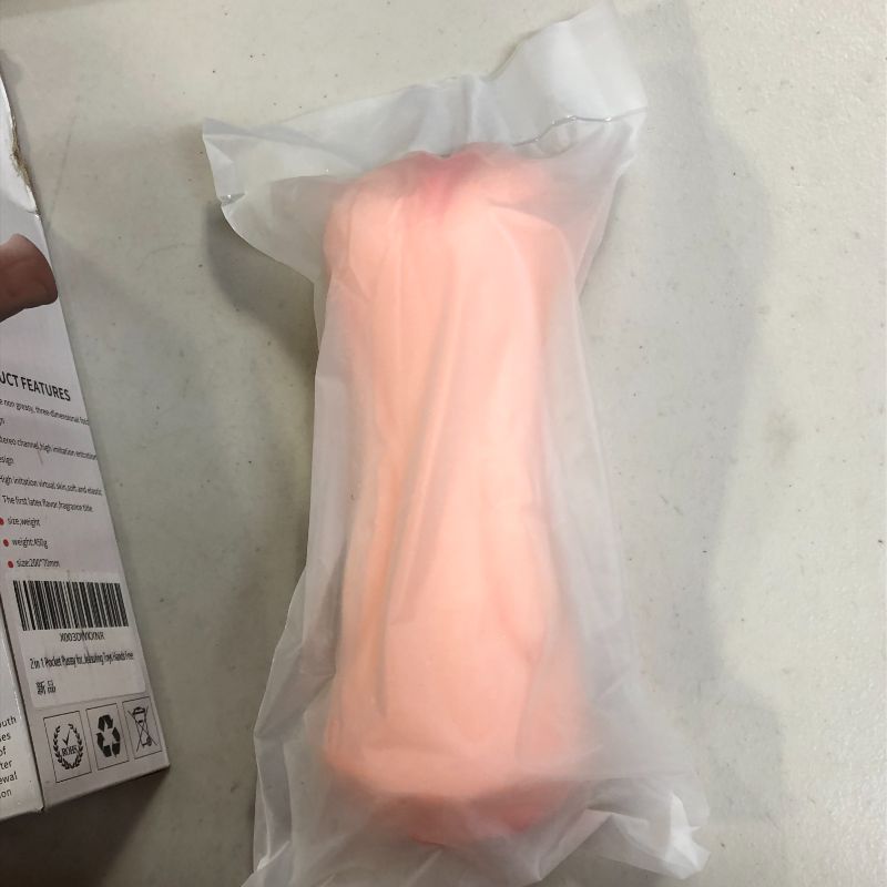 Photo 5 of 2 in 1 Lifelike Pocket Pussy Male Masturbator Toy with 3D Realistic Vagina and Teeth & Tongue Sex Stroker, Hands Free Flesh Light Sex Doll Adult Male Sex Toys for Men Masturbation Self Pleasure
