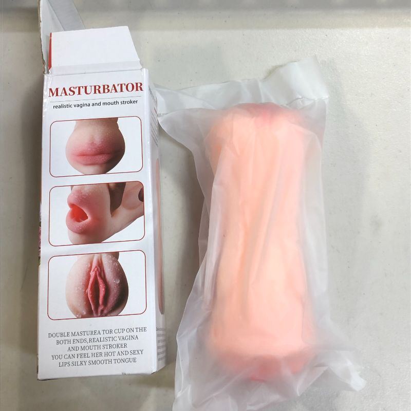 Photo 4 of 2 in 1 Lifelike Pocket Pussy Male Masturbator Toy with 3D Realistic Vagina and Teeth & Tongue Sex Stroker, Hands Free Flesh Light Sex Doll Adult Male Sex Toys for Men Masturbation Self Pleasure
